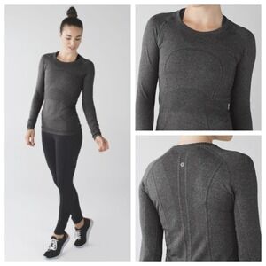 Lululemon Women's Swiftly Tech Long Sleeve Crew Heather Gray Size 8